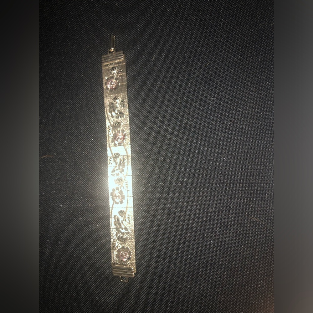 Vintage Sarah Conventry? Floral Engraved Gold Bracelet- $40 or $35 w/offer